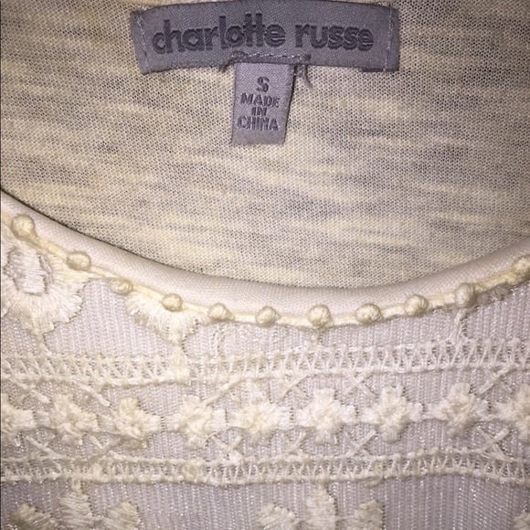 Charlotte Russe off white tank top - Picture 3 of 3